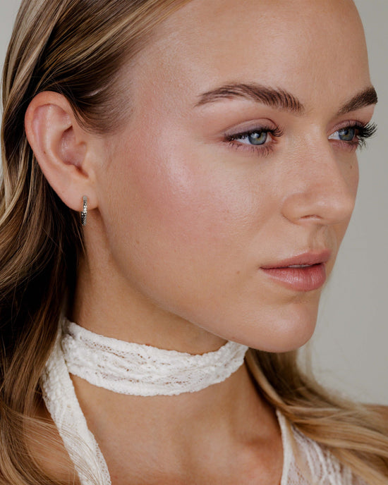 Prism Hoops Small Silver