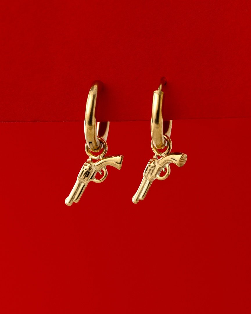Bulletproof Hoop Set Baby Gold
