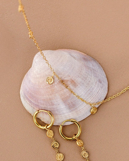 Swirl'n Choker Rose Gold