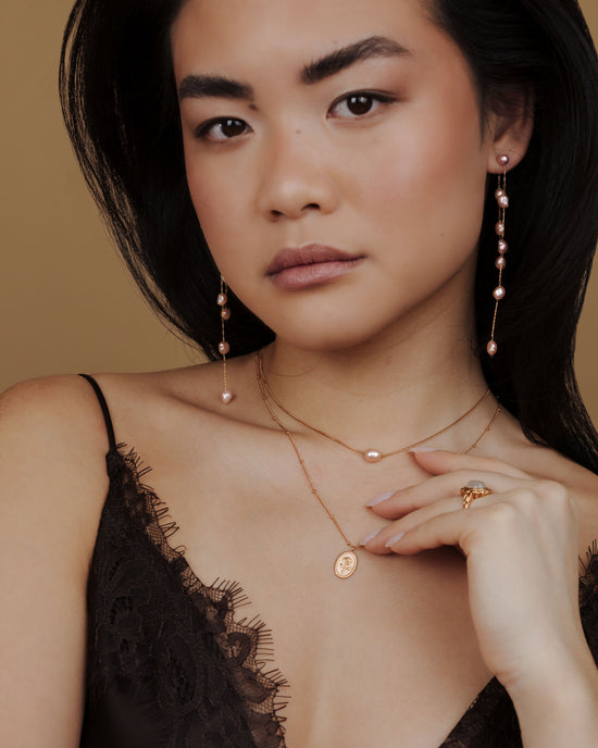Blush Pearl Choker Rose Gold
