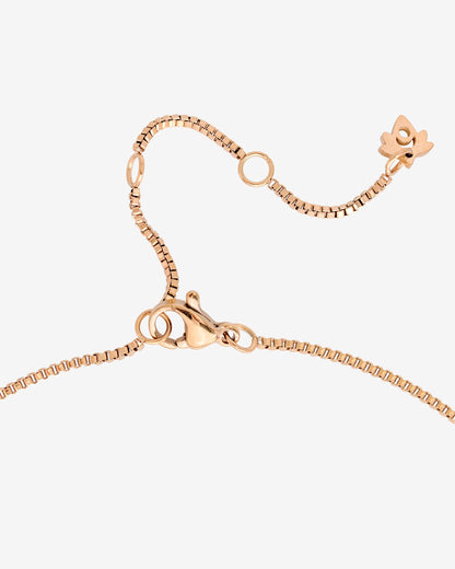 Melting Heart Necklace Rose Gold