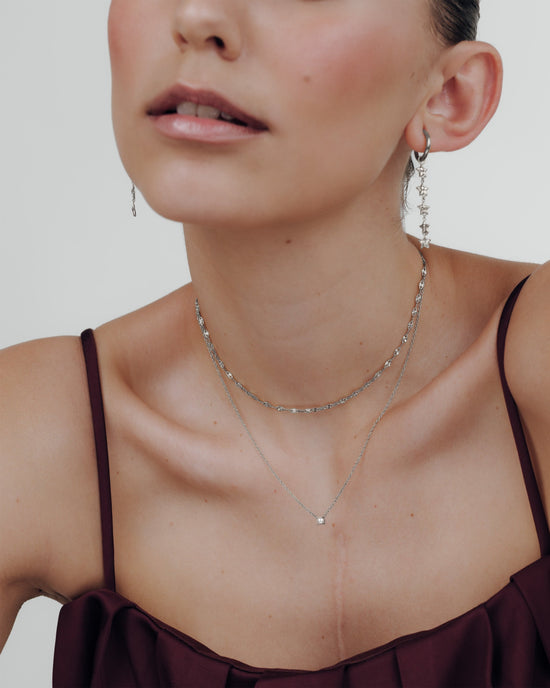 Dream Pearl Choker Silver