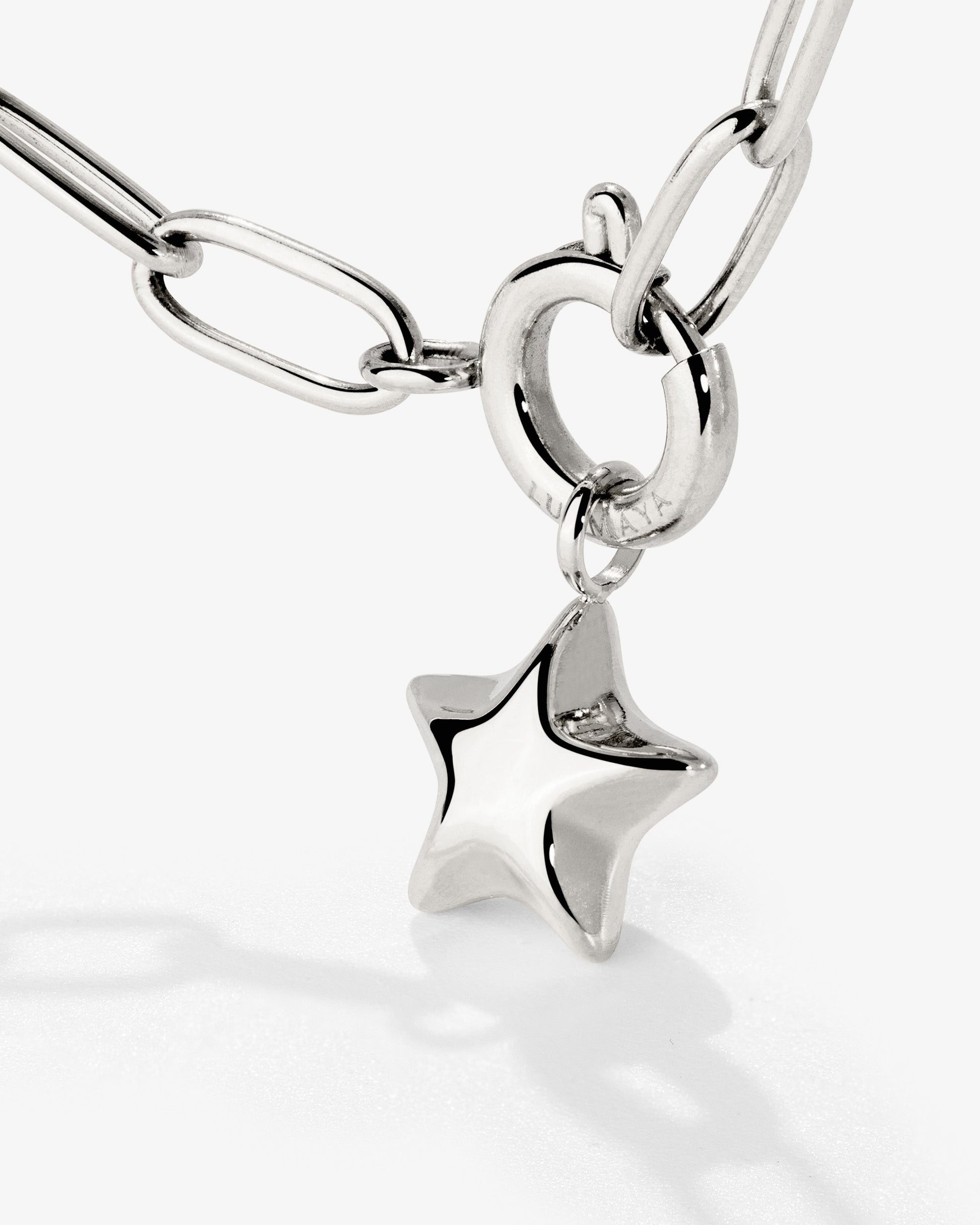 Nova Oval Links Necklace Set Silver