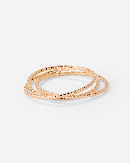 Prism Trio Ring Rose Gold