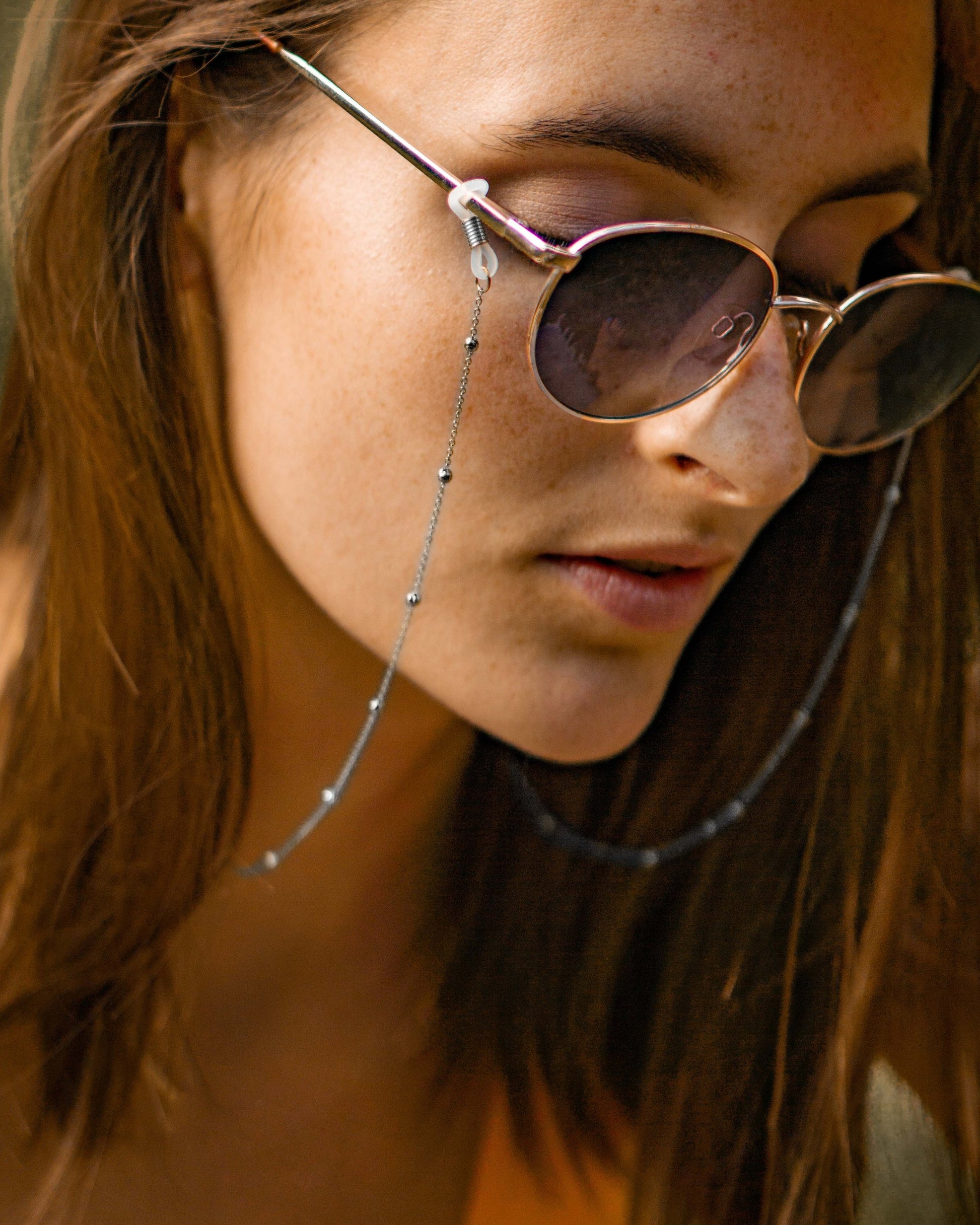Playa Sunglasses Chain Silver