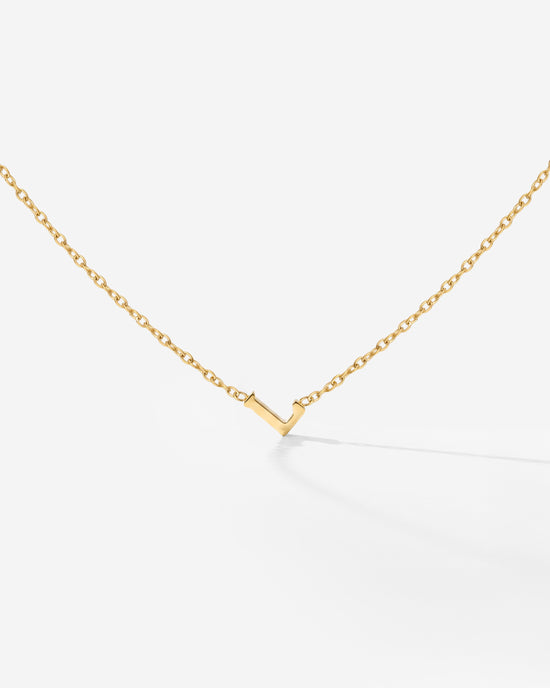 Tiny Letter Necklace