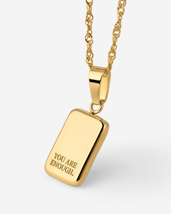 You are enough Necklace gold
