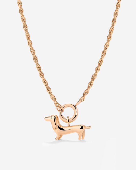 Shorty Rope Chain Necklace Set Rose Gold