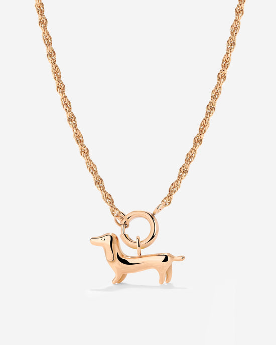 Shorty Rope Chain Necklace Set Rose Gold