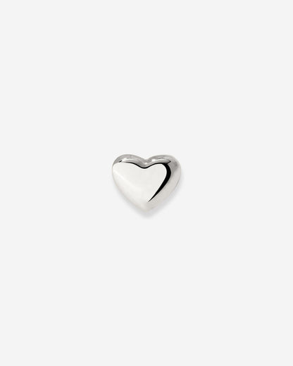 Lovely Heart Piercing Stud Silver
