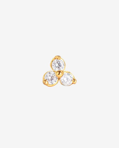 Sparkle Piercing Stud gold