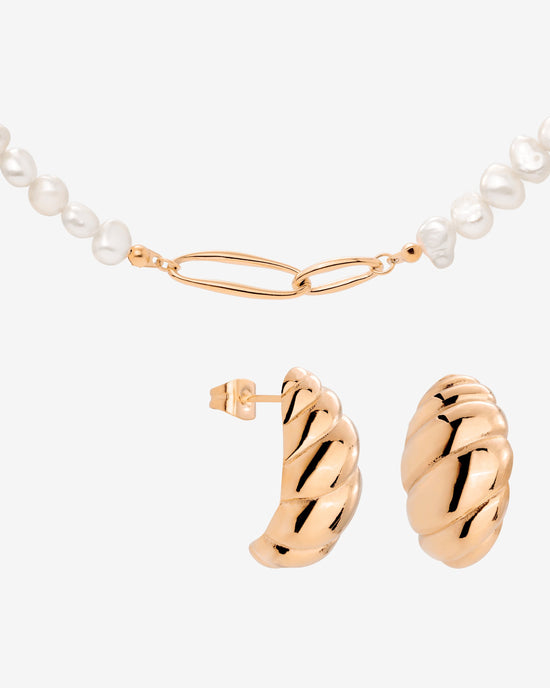 Pearl 'n' Twist Bundle Rose Gold