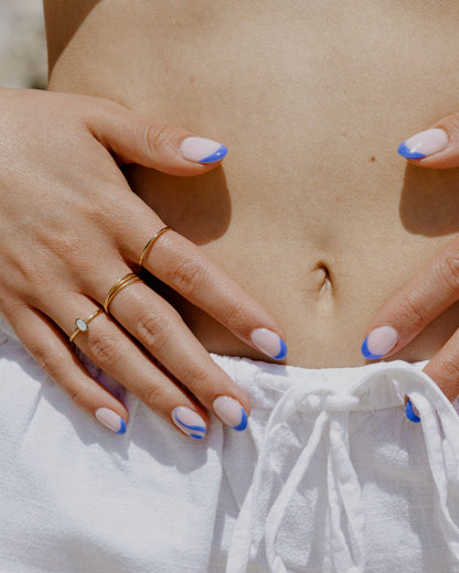 Fine Line Ring Gold