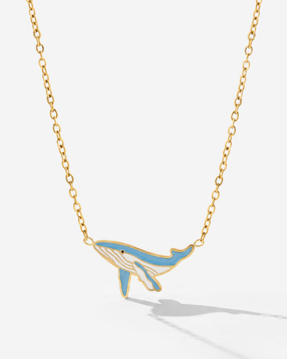 Blue Whale Necklace
