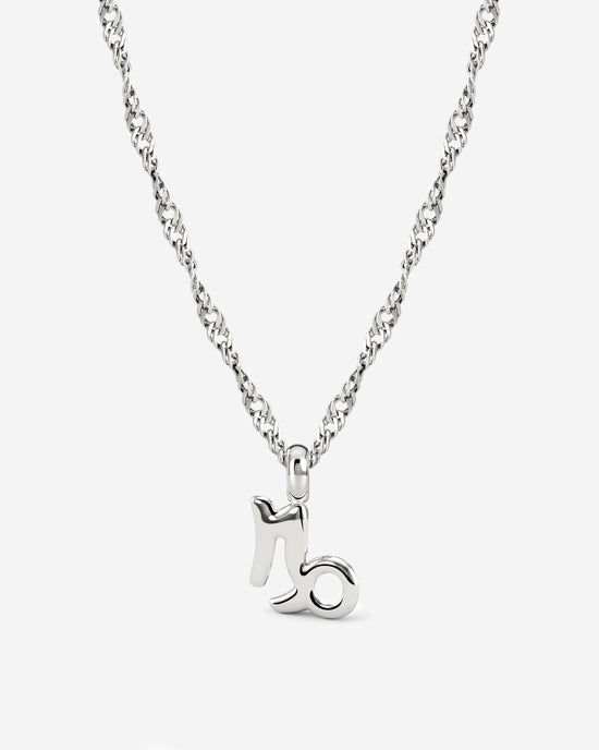 Capricorn Bubble Necklace Silver
