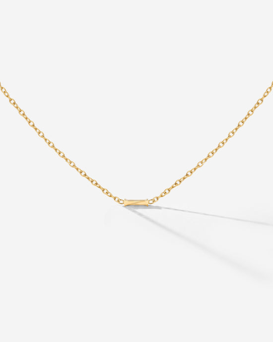 Tiny Letter Necklace
