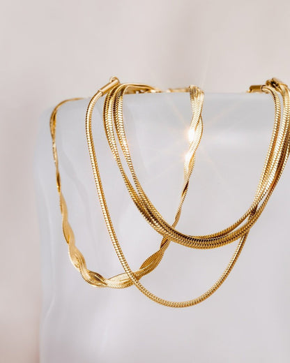 Round Snake Bracelet Rose Gold