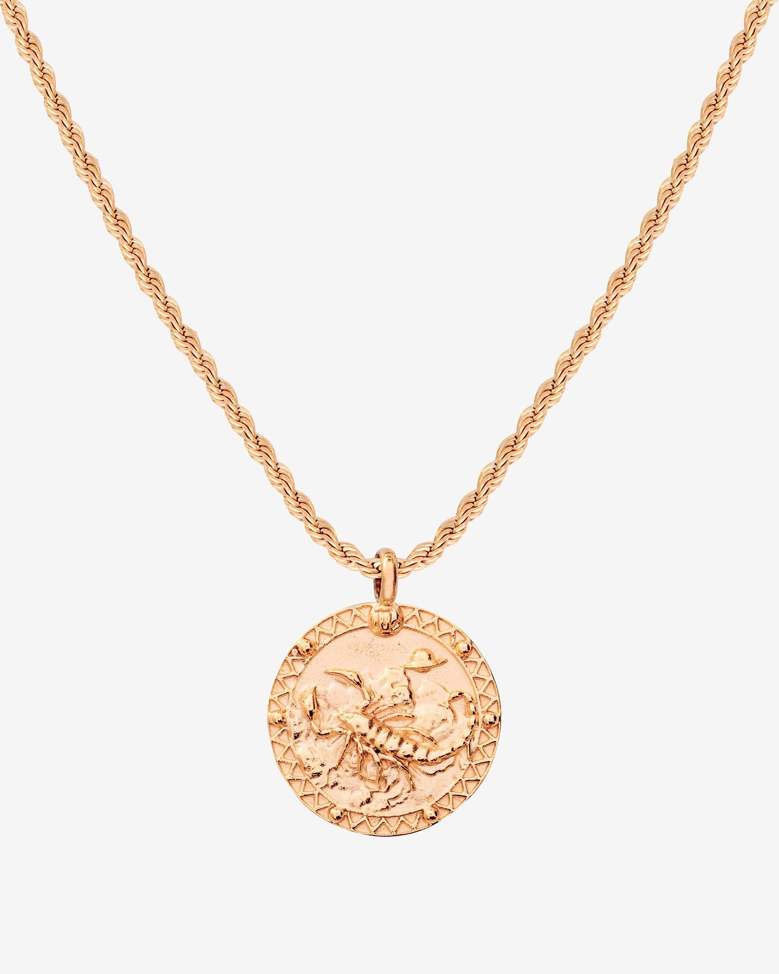 Zodiac Sign Necklace Rose Gold