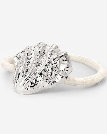 Shell Hair Tie Creme