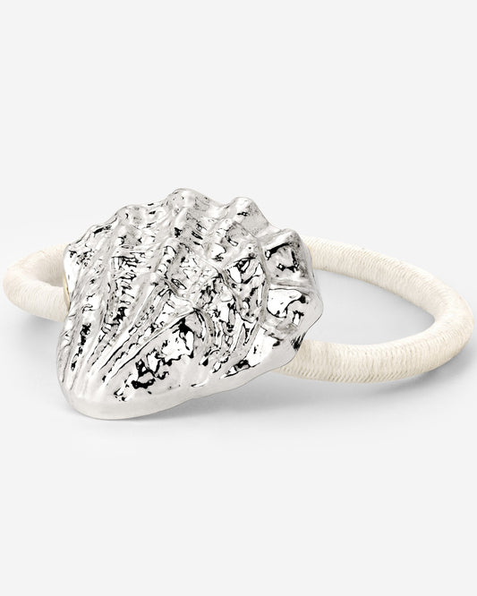 Shell Hair Tie Creme