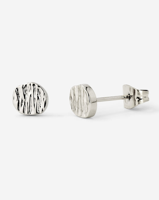 Boho Coin Studs Silver