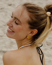Shell Hair Tie Black