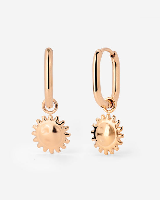 Solaris Oval Hoop Set Baby Rose Gold