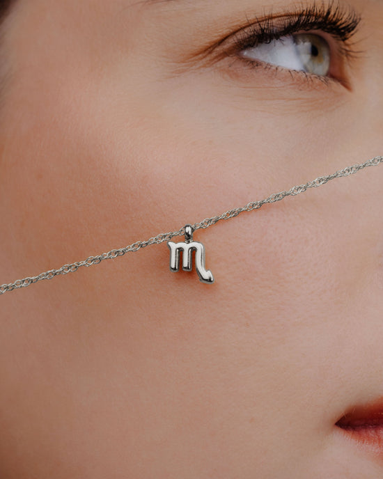 Scorpio Bubble Necklace Silver