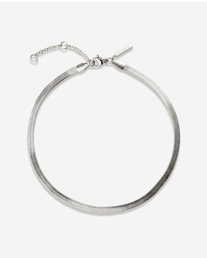 Slim Herringbone Anklet