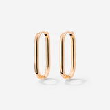 Oval Hoops Small Rose Gold