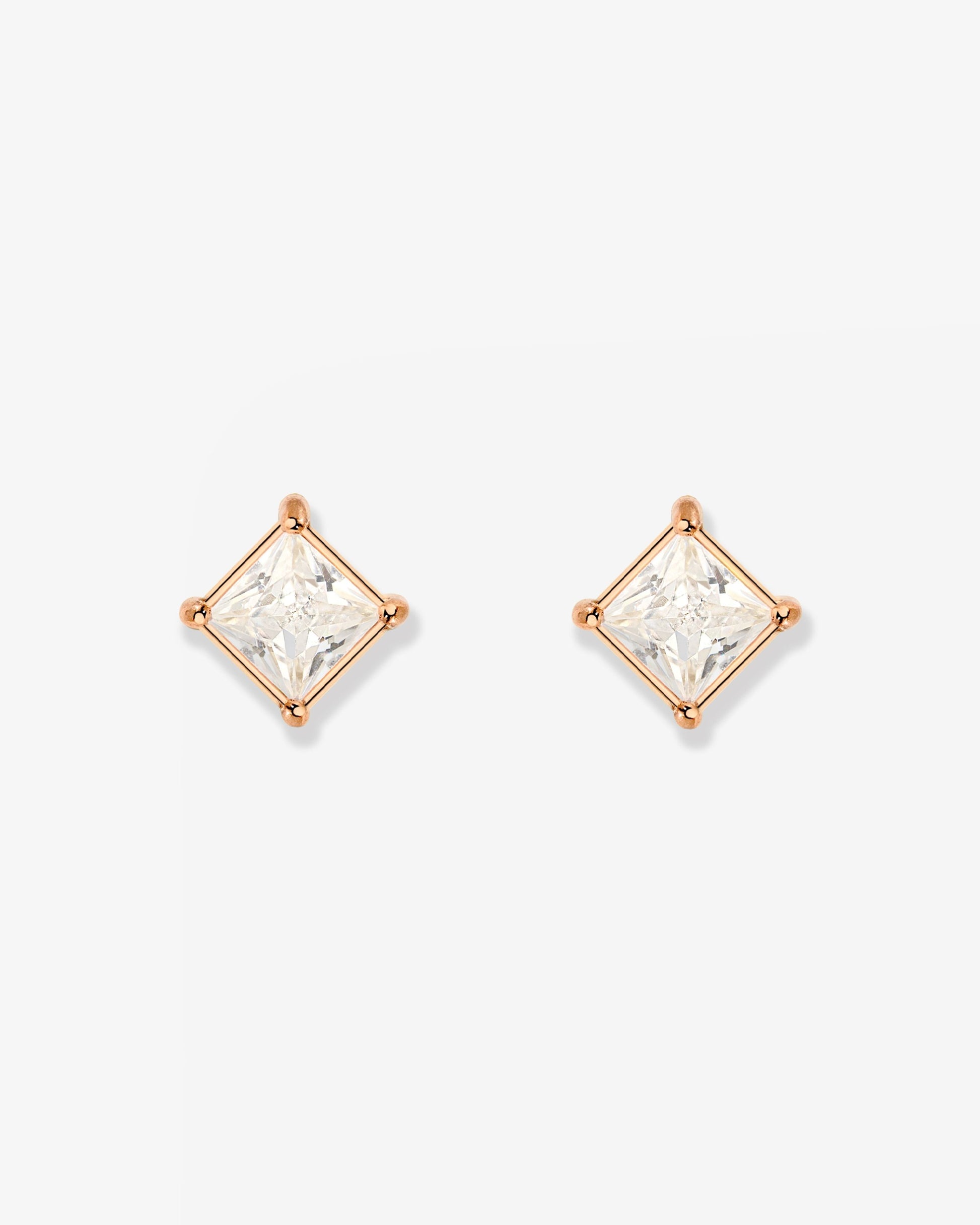 North Star Studs Rose Gold