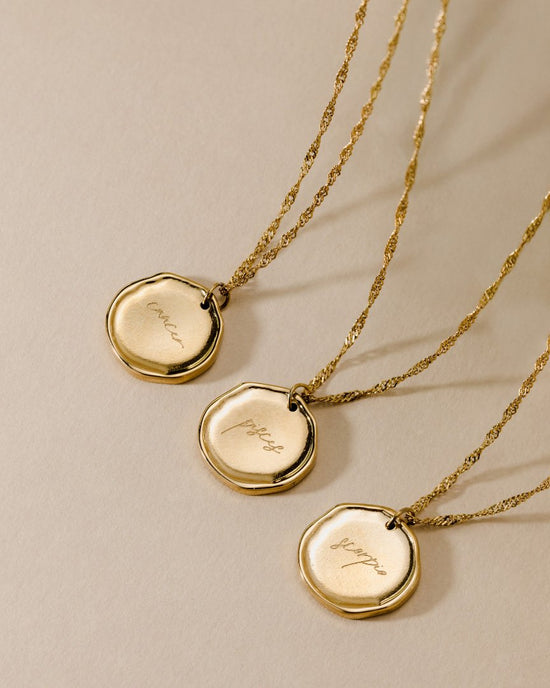 Zodiac Necklace – Scorpio Gold