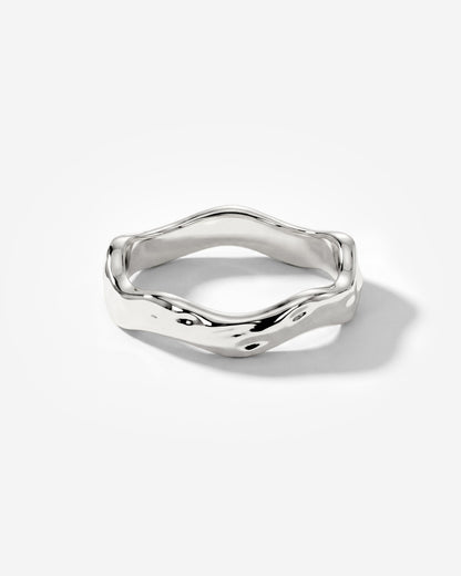 Hammered Wave Ring