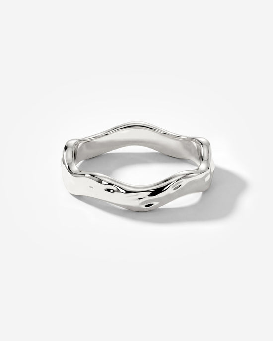 Hammered Wave Ring