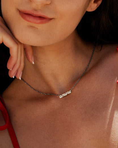 Amore Mio Necklace Silver