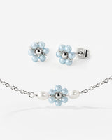 Forever Blue Daisy Bundle Silver