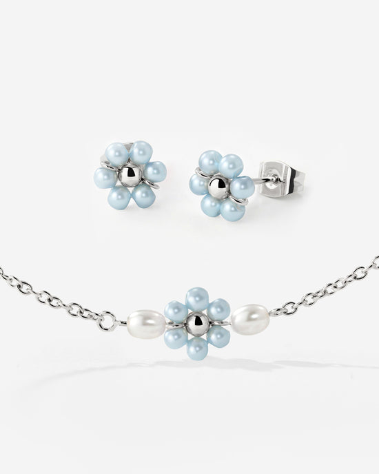 Forever Blue Daisy Bundle Silver