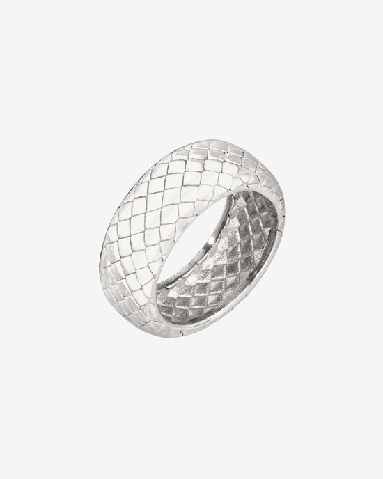Snake Skin Ring Silver