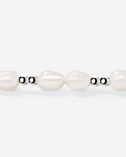 Summertime Pearl Bracelet Silver