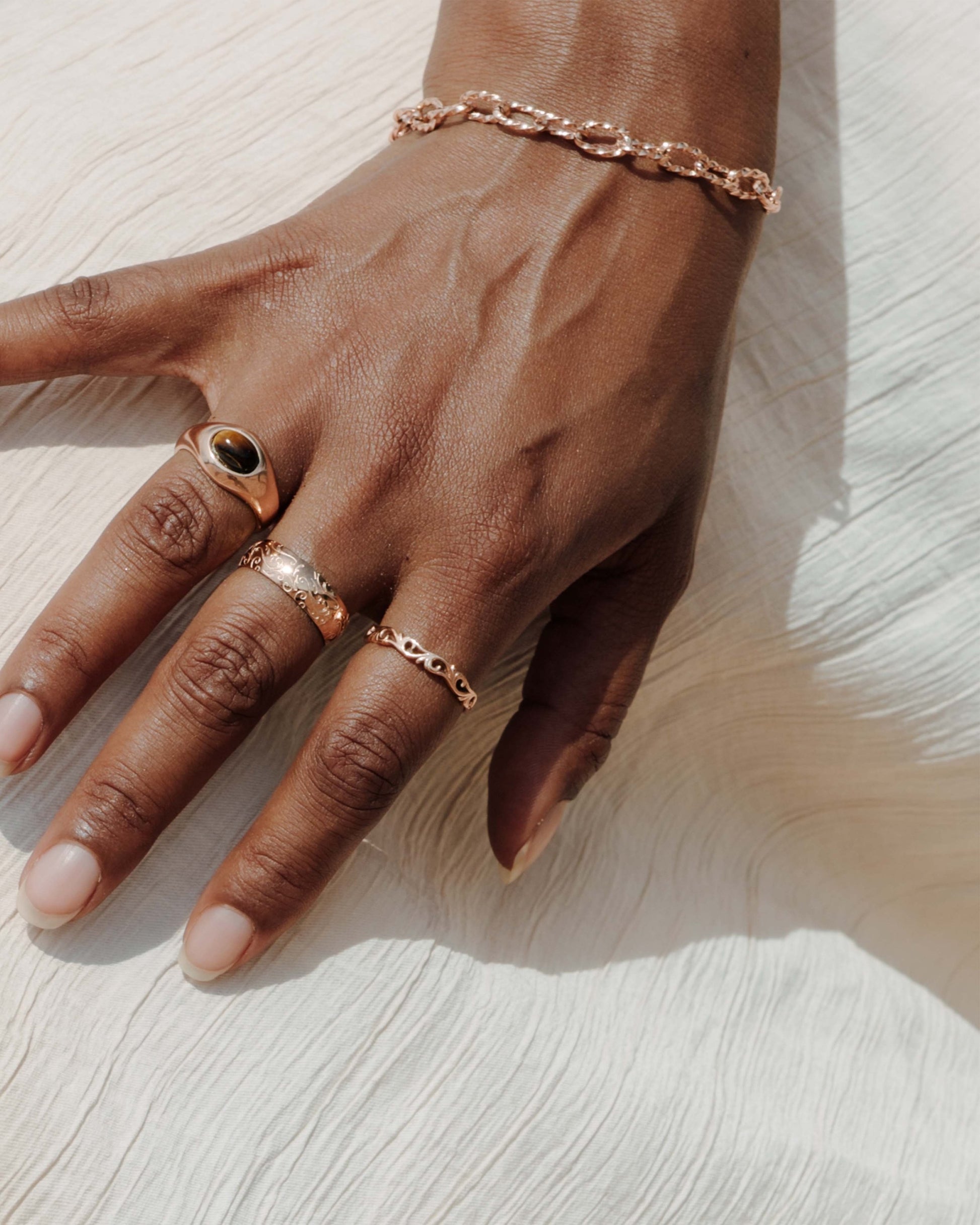 Fantasy Chain Bracelet Rose Gold