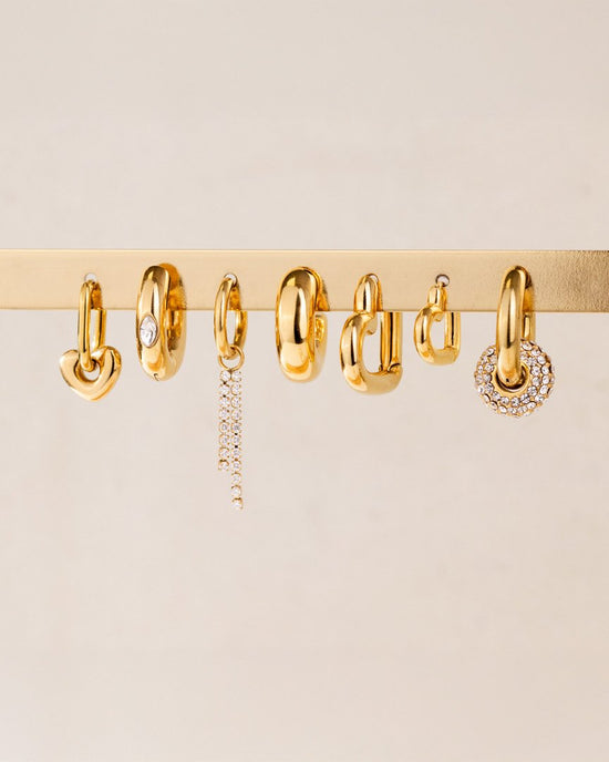 Phat Glowy Hoops gold
