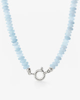 Seastone Charm Necklace Silver