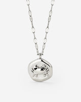 Crab Chaser Necklace Silver