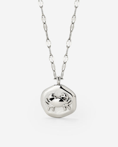 Crab Chaser Necklace Silver
