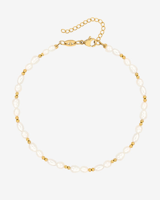 Summertime Pearl Anklet gold