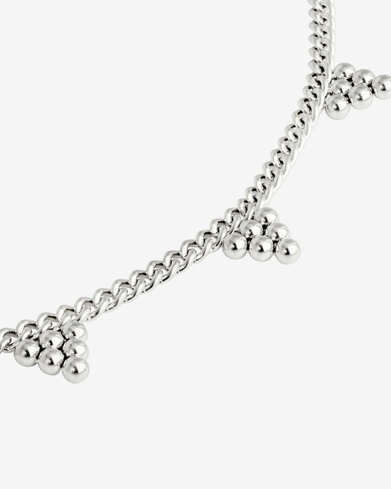 Tiny Beads Necklace Silver