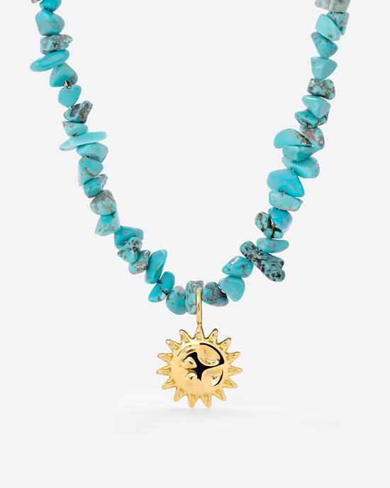 Blue Lagoon Necklace Gold