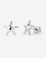 Sea Star Studs Silver