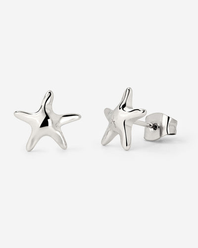 Sea Star Studs Silver