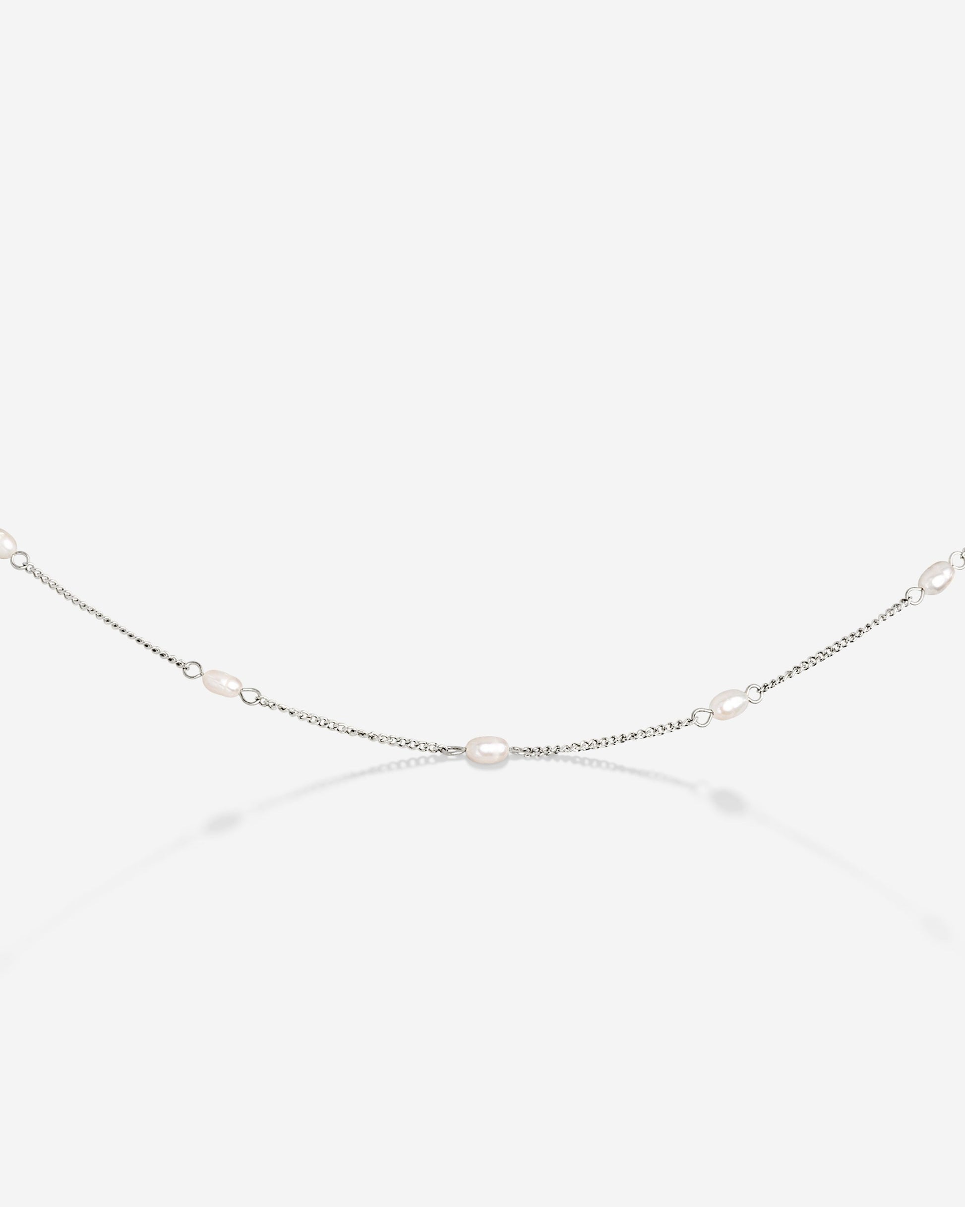Pearl after Pearl Choker Silver